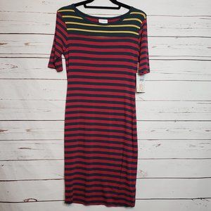 LuLaRoe Julia Striped Dress XS